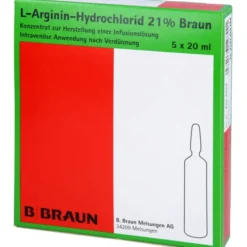 L-ARGININ-HYDROCHLORID 21% Elek.-Konz.Inf.-L. 5X20 ml