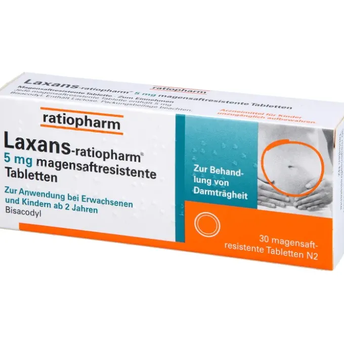 LAXANS-ratiopharm 5 mg magensaftres.Tabletten 30 St