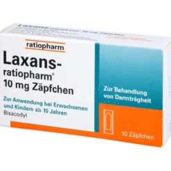 LAXANS-ratiopharm 10 mg Zäpfchen 10 St