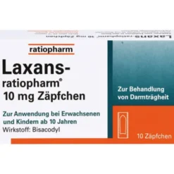 LAXANS-ratiopharm 10 mg Zäpfchen 10 St