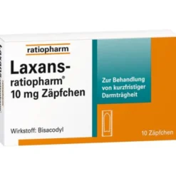 LAXANS-ratiopharm 10 mg Zäpfchen 10 St