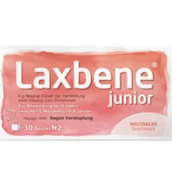 LAXBENE junior 4 g Neutral PLE Kdr.6 Mon.-8 Jahre 30X4 g