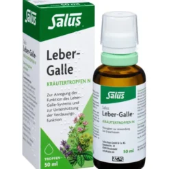 LEBER GALLE Kräutertropfen N Salus 50 ml
