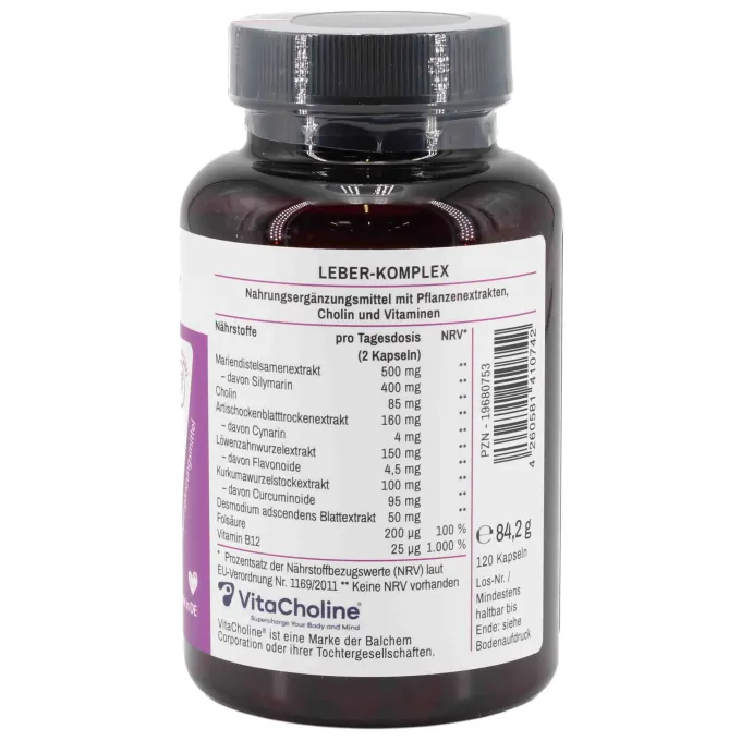 LEBER-KOMPLEX Mariendistel+Artischocke+Cholin Kps. 120 Stück