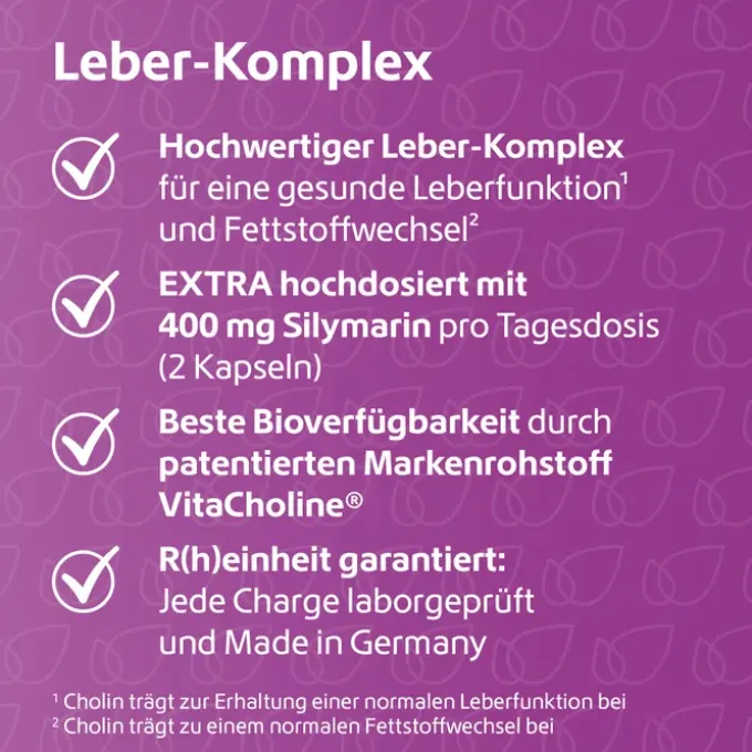 LEBER-KOMPLEX Mariendistel+Artischocke+Cholin Kps. 120 Stück