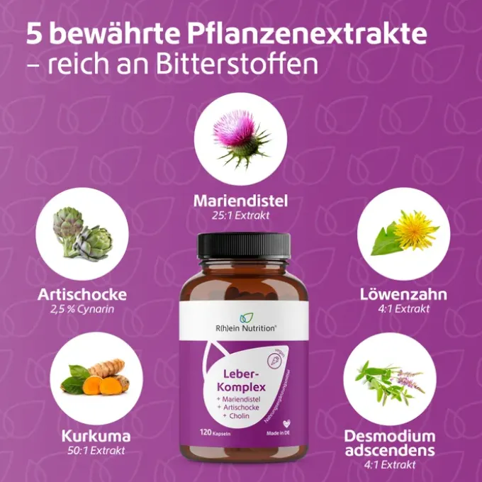 LEBER-KOMPLEX Mariendistel+Artischocke+Cholin Kps. 120 Stück