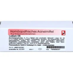 LEDUM D 6 Globuli 10 g