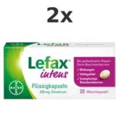LEFAX intens Flüssigkapseln 250 mg Simeticon Set 2x 20St