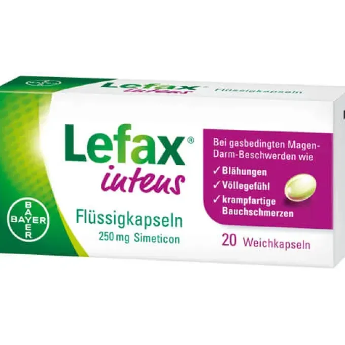 LEFAX intens Flüssigkapseln 250 mg Simeticon 20 St