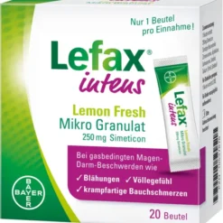 LEFAX intens Lemon Fresh Mikro Granul.250 mg Sim. 20 St