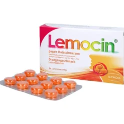 LEMOCIN gegen Halsschmerzen Orangengeschmack Lut. 24 St