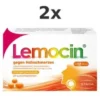 LEMOCIN gegen Halsschmerzen Orangengeschmack Lut. Set 2x 24St