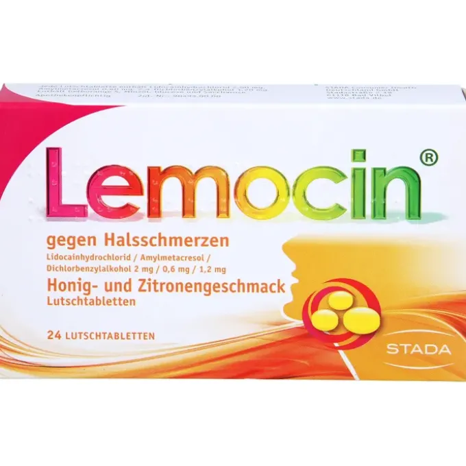 LEMOCIN gegen Halsschmerzen Honig-u.Zitroneng.Lut. 24 St