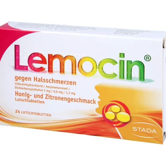LEMOCIN gegen Halsschmerzen Honig-u.Zitroneng.Lut. 24 St