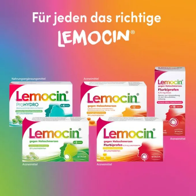 LEMOCIN gegen Halsschmerzen Lutschtabletten 20 St