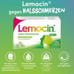LEMOCIN gegen Halsschmerzen Lutschtabletten 20 St