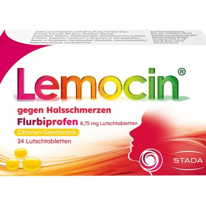 LEMOCIN gegen Halsschm.Flurbiprofen 8,75 mg Lut. 24 St