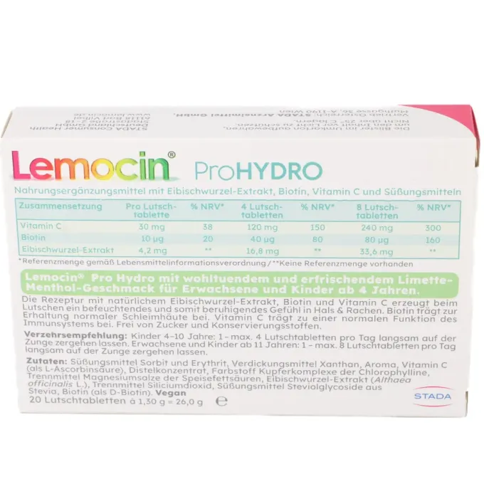 LEMOCIN ProHydro Lutschtabletten 20 Stück