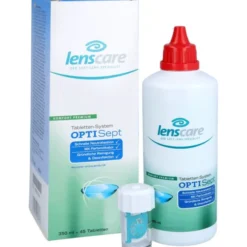 LENSCARE OptiSept Kombip.350 ml+45 Tabl.+1 Beh. 1 P