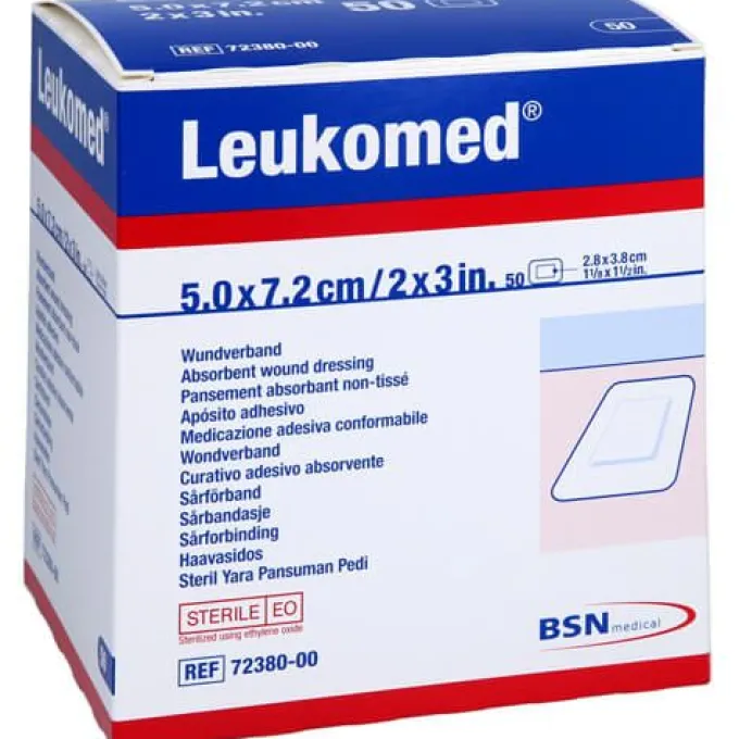 LEUKOMED sterile Pflaster 5x7,2 cm 50 St