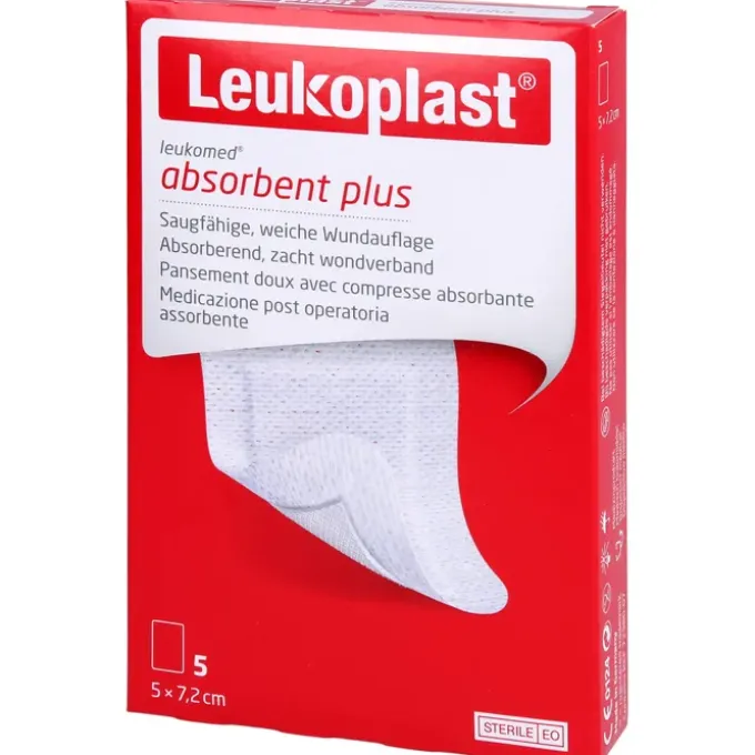 LEUKOPLAST Leukomed steril 5x7,2 cm Wundauflage 5 St