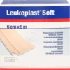 LEUKOPLAST soft Pflaster 6 cmx5 m Rolle 1 St