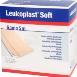 LEUKOPLAST soft Pflaster 6 cmx5 m Rolle 1 St