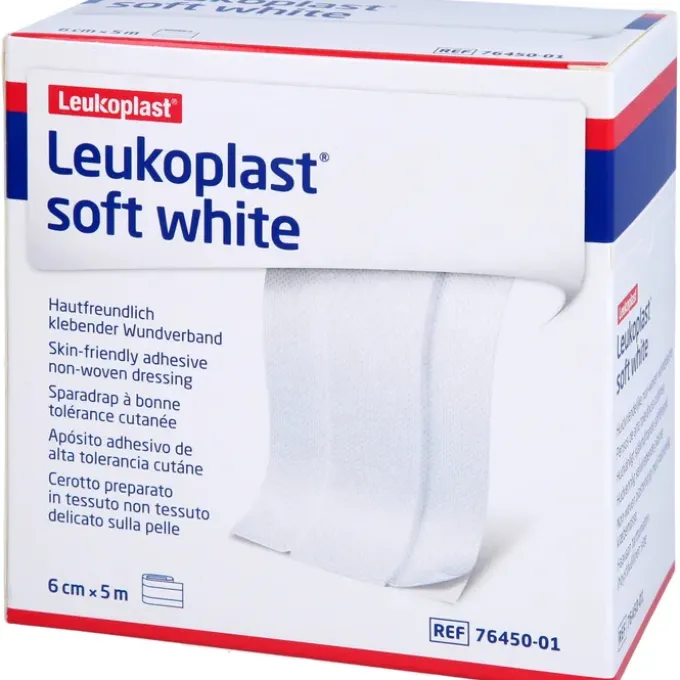 LEUKOPLAST soft white Pflaster 6 cm x5 m Rolle 1 St