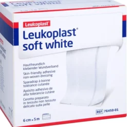 LEUKOPLAST soft white Pflaster 6 cm x5 m Rolle 1 St