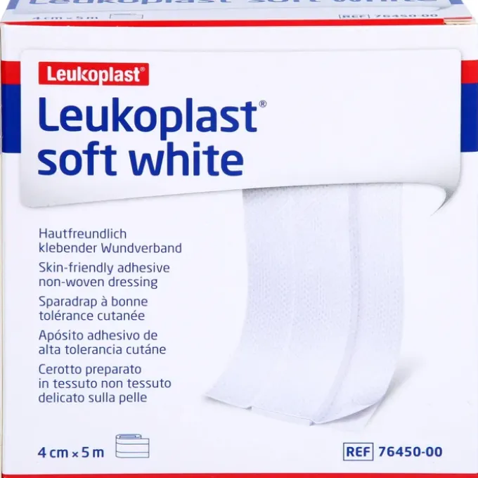 LEUKOPLAST soft white Pflaster 4 cmx5 m Rolle 1 St