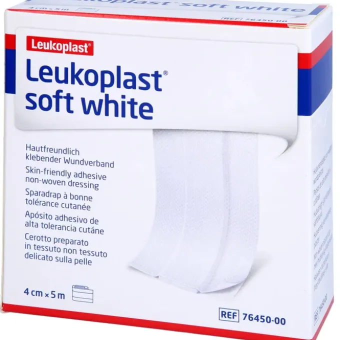 LEUKOPLAST soft white Pflaster 4 cmx5 m Rolle 1 St