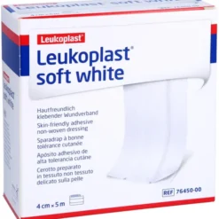LEUKOPLAST soft white Pflaster 4 cmx5 m Rolle 1 St