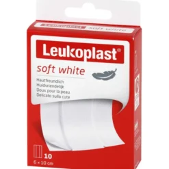 LEUKOPLAST soft white Pflaster 6x10 cm 10 St
