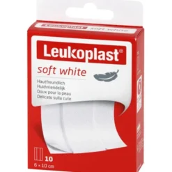LEUKOPLAST soft white Pflaster 6x10 cm 10 St