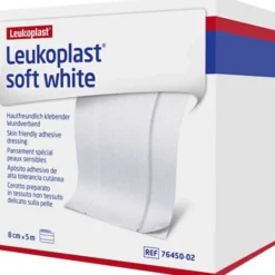 LEUKOPLAST soft white Pflaster 8 cmx5 m Rolle 1 St