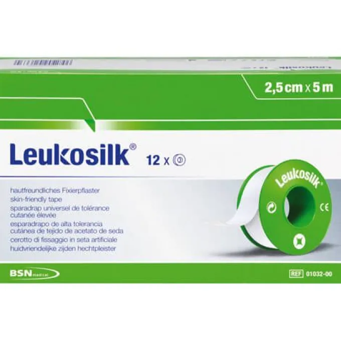 LEUKOSILK 2,5 cmx5 m 12 St