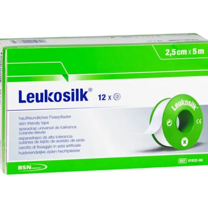 LEUKOSILK 2,5 cmx5 m 12 St