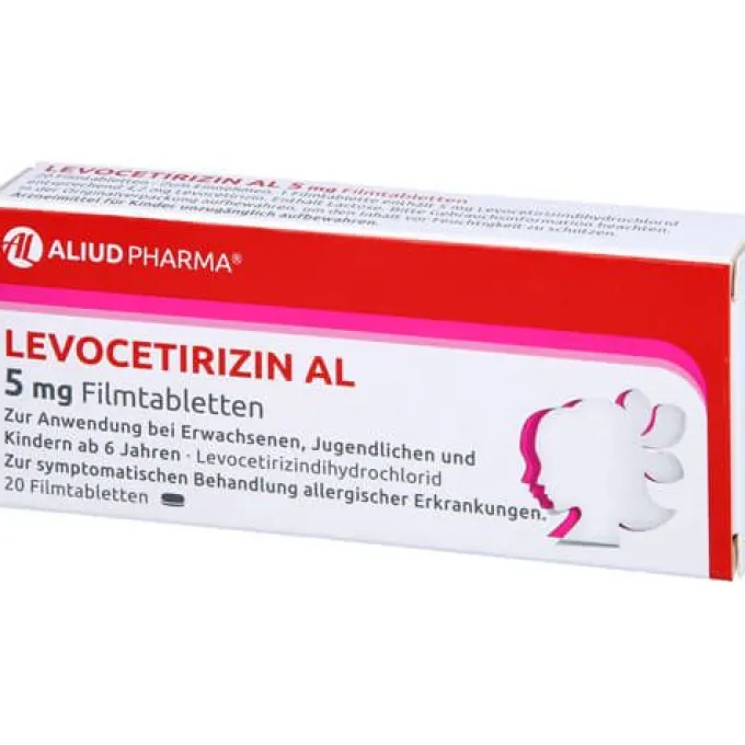 Levocetirizin AL 5 mg Filmtabletten bei Heuschnupfen 20 St