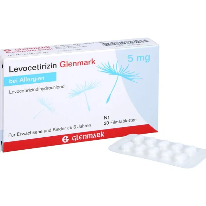 LEVOCETIRIZIN Glenmark 5 mg Filmtabletten 20 St