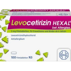 LEVOCETIRIZIN HEXAL bei Allergien 5 mg Filmtabl. 100 St