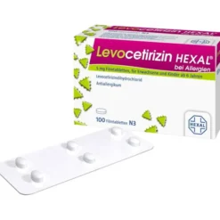 LEVOCETIRIZIN HEXAL bei Allergien 5 mg Filmtabl. 100 St