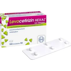 LEVOCETIRIZIN HEXAL bei Allergien 5 mg Filmtabl. 100 St