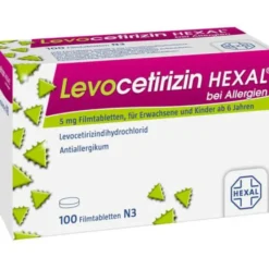 LEVOCETIRIZIN HEXAL bei Allergien 5 mg Filmtabl. 100 St