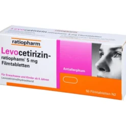 LEVOCETIRIZIN-ratiopharm 5 mg Filmtabletten 50 St