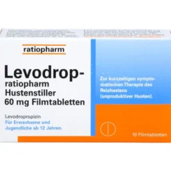 LEVODROP-ratiopharm Hustenstiller 60 mg Filmtabl. 10 St
