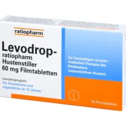 LEVODROP-ratiopharm Hustenstiller 60 mg Filmtabl. 10 St