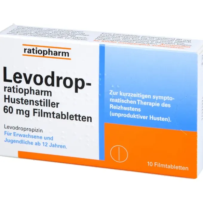 LEVODROP-ratiopharm Hustenstiller 60 mg Filmtabl. 10 St