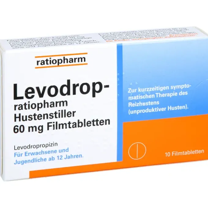 LEVODROP-ratiopharm Hustenstiller 60 mg Filmtabl. 10 St