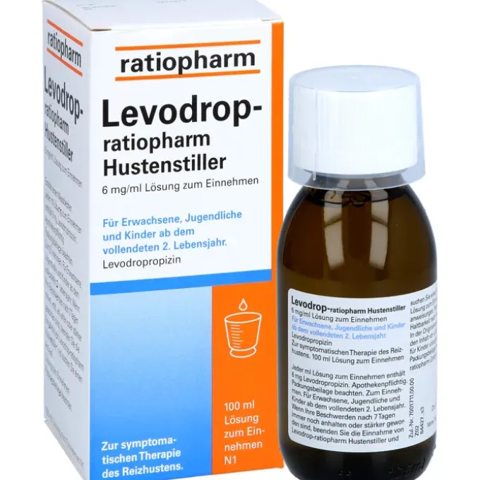 LEVODROP-ratiopharm Hustenstiller 6 mg/ml LSE 100 ml