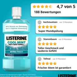 LISTERINE Cool Mint Mundspülung 500 ml